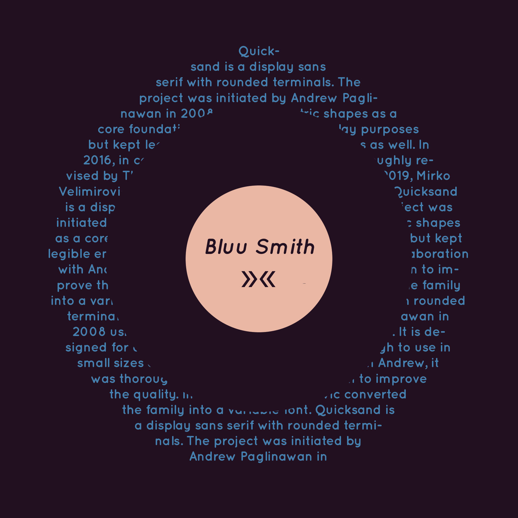 Quicksand Showcase Back Cover