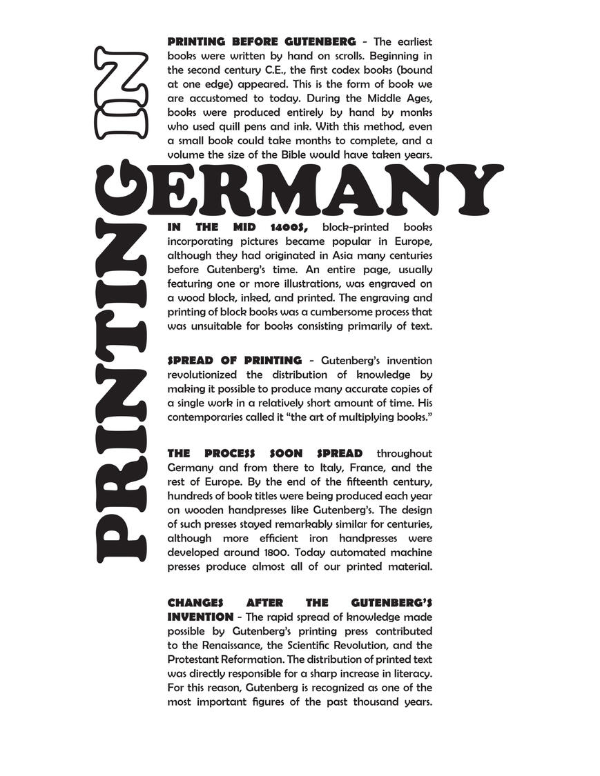 Printing in Germany Layout | Bold
