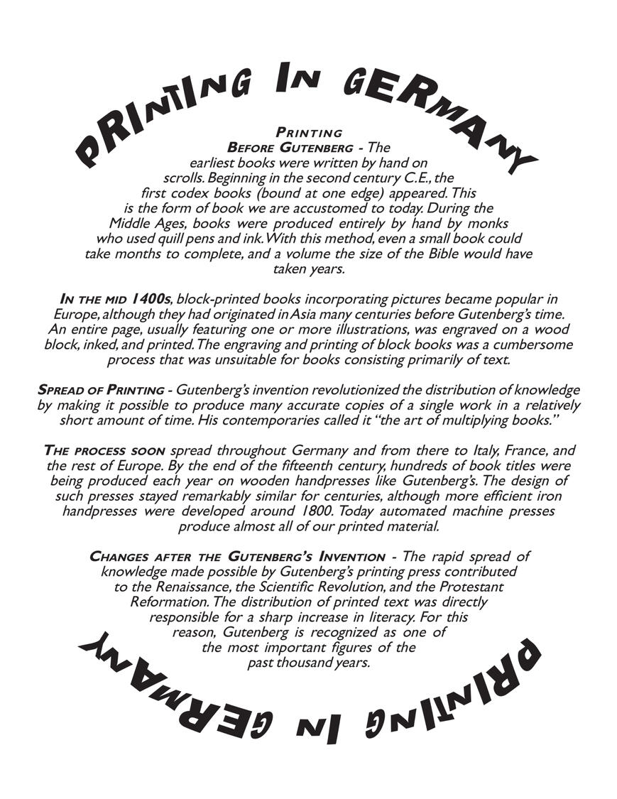 Printing in Germany Layout | Circle