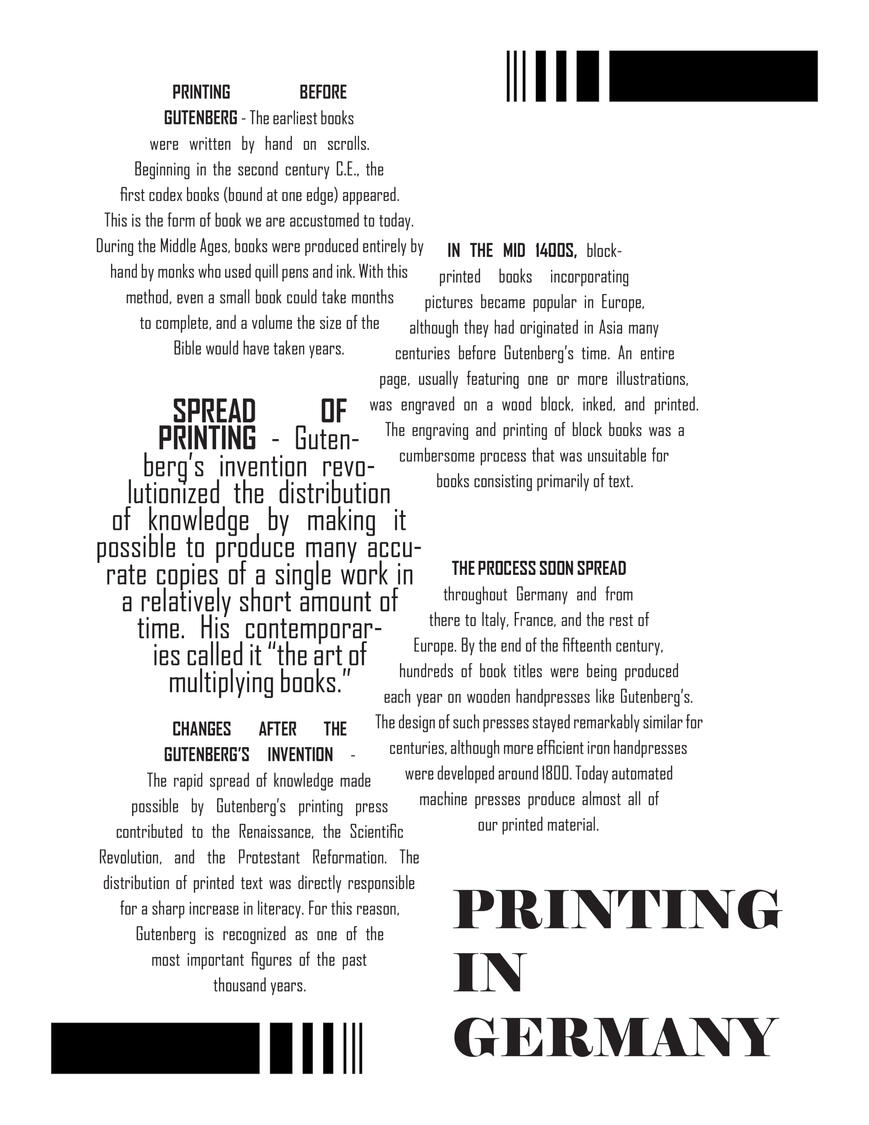 Printing in Germany Layout | Hive