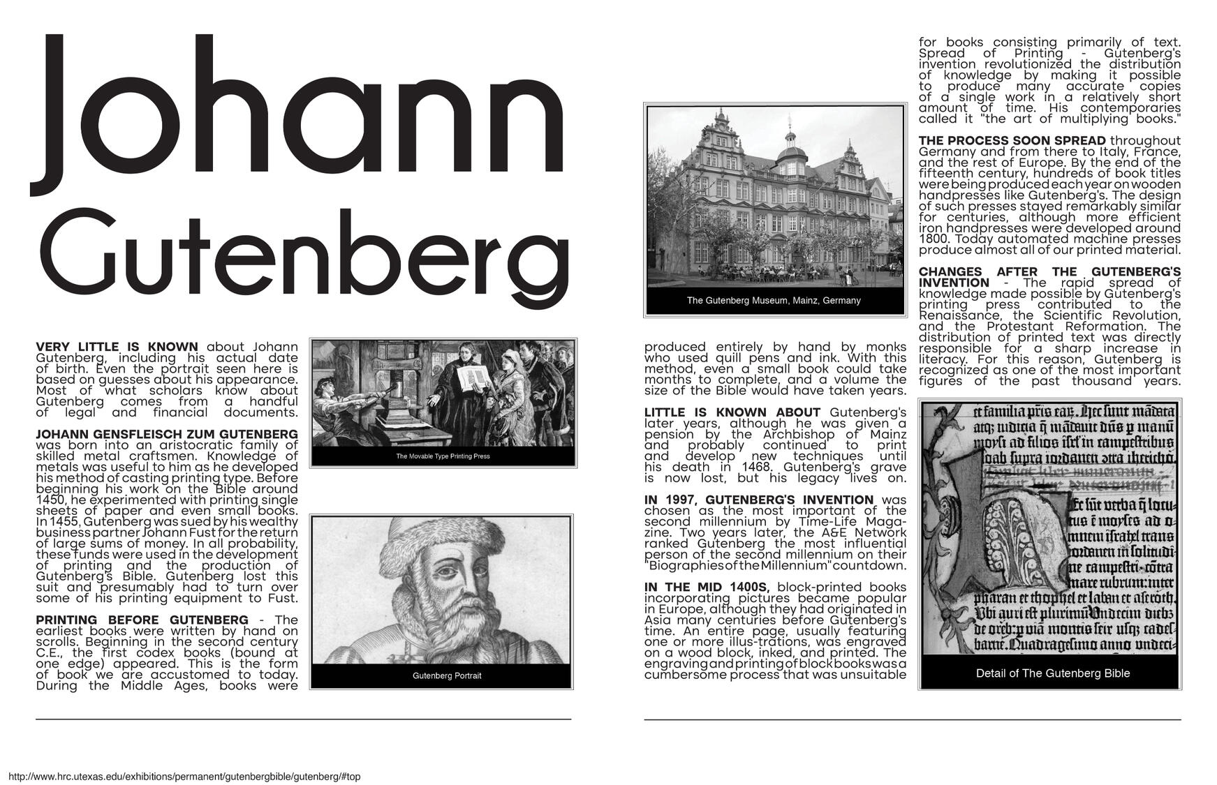 Johann Gutenberg Layout ex. 3