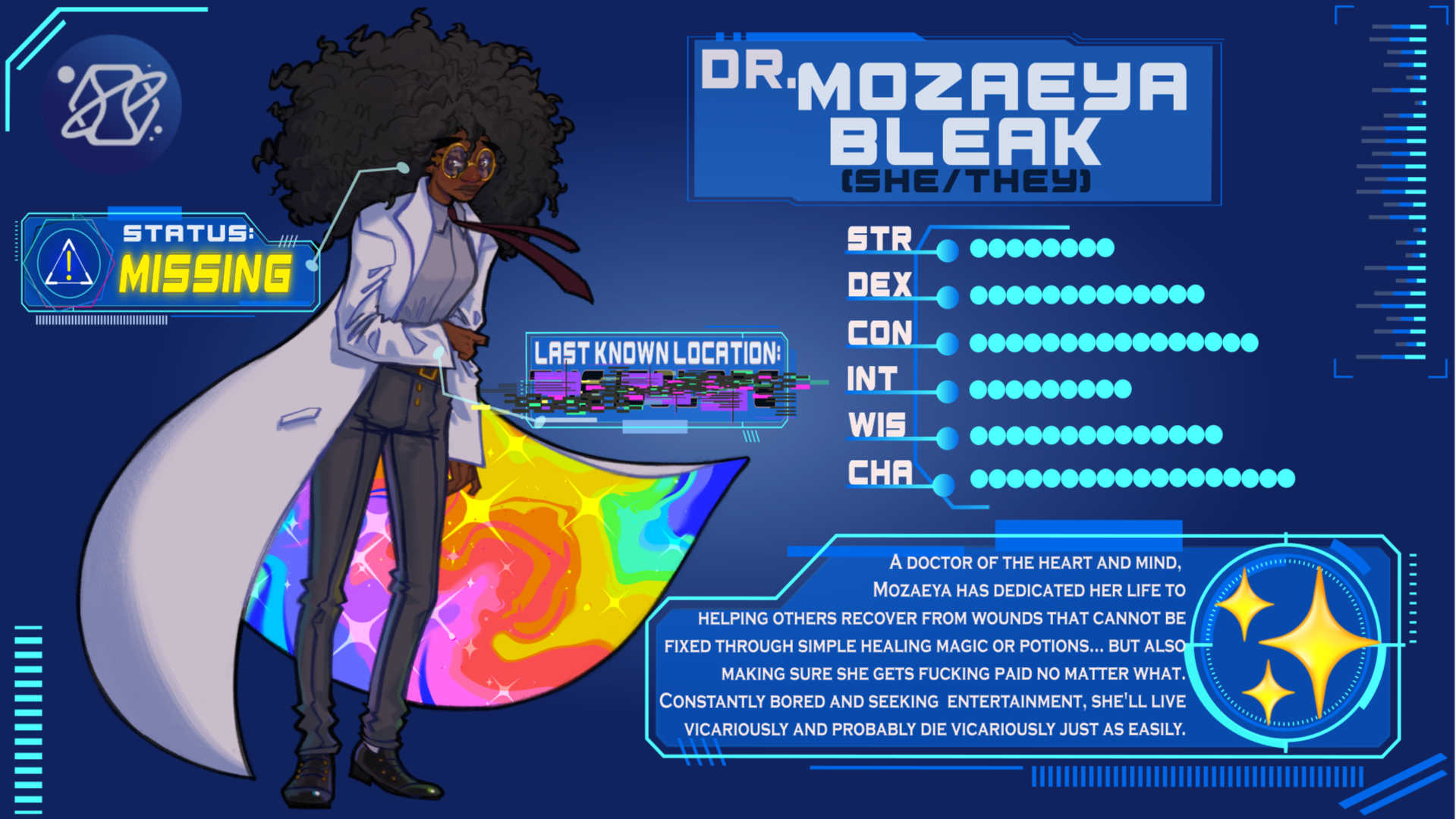 Dr. Mozaeya Bleak Trading Card