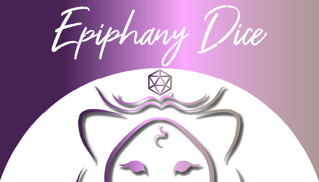 A white circle with an abstract lion drawn in thick strokes of an ombre color consisting of violet, light pink, and dark beige. A little baby hair curled on it's forehead. Only the top half of the lions face is showing, the top of it's head and up to it's