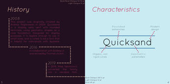 Quicksand font showcase - history and characteristics Quicksand font showcase - history and characteristics