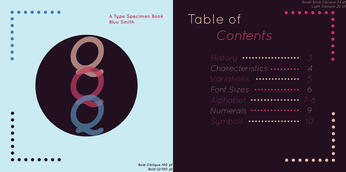 Quicksand font showcase - table of contents Quicksand font showcase - table of contents