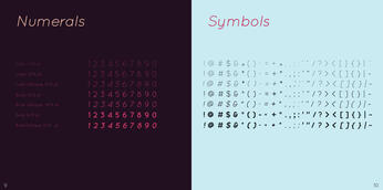 Quicksand font showcase - numbers & symbols Quicksand font showcase - numbers & symbols