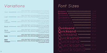 Quicksand font showcase - variations & font sizes Quicksand font showcase - variations & font sizes