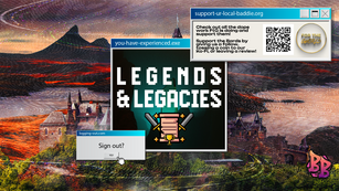 Legends & Legacies stream overlay - offline